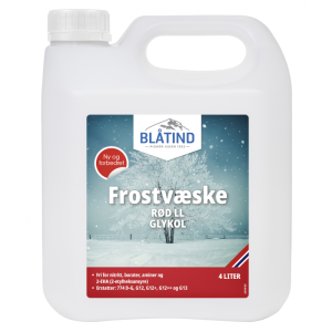 Frostvæske Rød LL 4 ltr