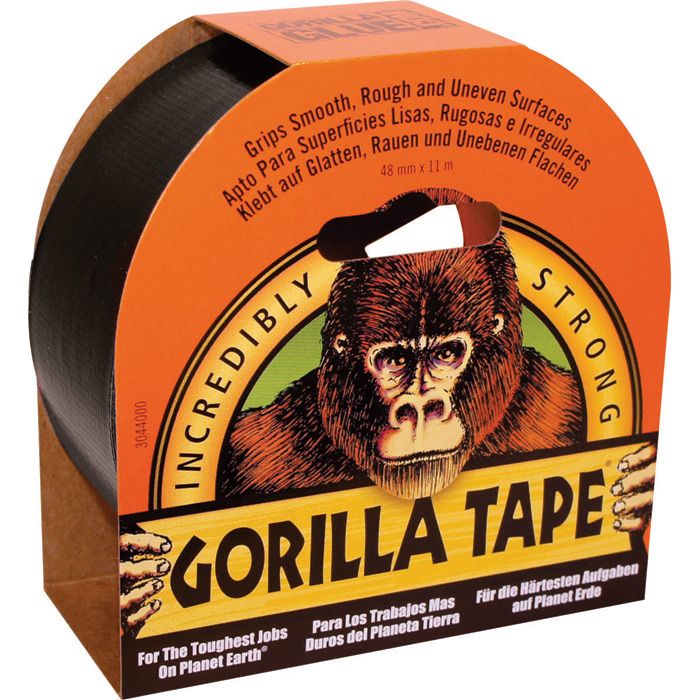 Gorilla Tape, 32m x 48mm, sort