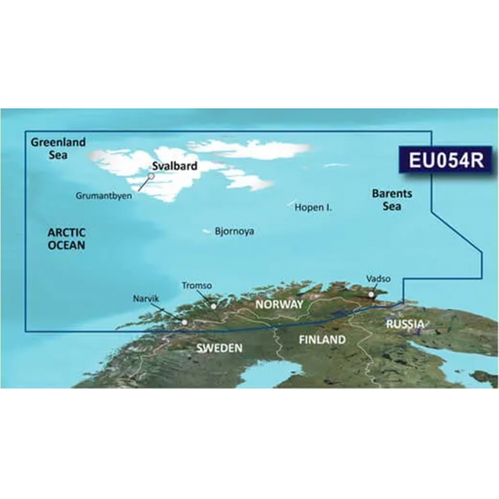 BlueChart® g3 VEU054R Lofoten-Svalbard